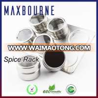 2017 High quality Stainless Steel Magnetic Spice tin spice rack