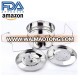 2 Tier Stackable Stainless Steel Steamer pot lid with knob and holes