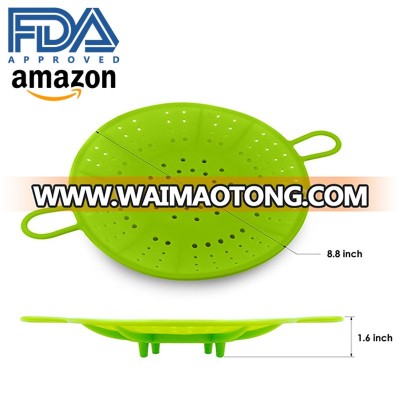 Silicone Vegetable Steamer Tray with Handle